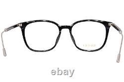 Gucci GG1276OK 001 Eyeglasses Men's Black/Silver Full Rim Square Shape 54mm