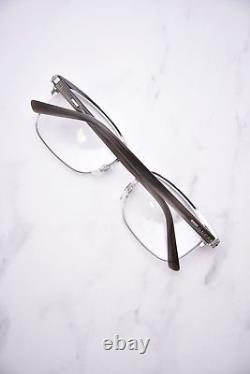 Gucci GG1448O 003 Eyeglasses Men's Silver Havana Full Rim Rectangle Shape 56mm