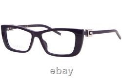 Gucci GG1682O 004 Eyeglasses Frame Women's Violet/Silver Full Rim Cat Eye 53mm