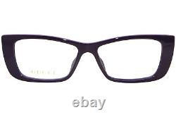 Gucci GG1682O 004 Eyeglasses Frame Women's Violet/Silver Full Rim Cat Eye 53mm