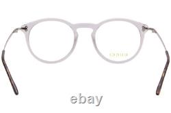 Gucci GG1710O 003 Eyeglasses Frame Men's Grey Transparent/Silver Full Rim 48mm