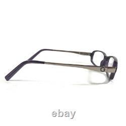 Gucci GG2576 Z4J Eyeglasses Frames Purple Silver Rectangular Full Rim 52-15-130