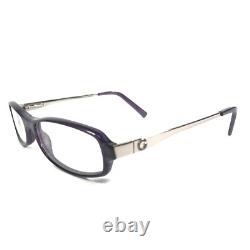 Gucci GG2576 Z4J Eyeglasses Frames Purple Silver Rectangular Full Rim 52-15-130