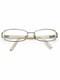Gucci Silver Full Rim Metal/plastic Rectangular Eyeglass Frames Women Designer