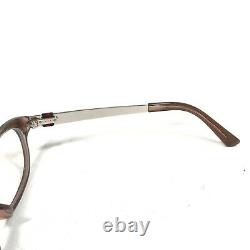 Gucci Sunglasses Glasses Frames Clear Brown Horn Rim Gold Logos 3799/F 8ZZ 140