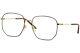 Gucci Women's Eyeglasses Urban Gg0396o 001 Gold/black Optical Frame 56mm