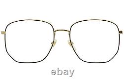 Gucci Women's Eyeglasses Urban GG0396O 001 Gold/Black Optical Frame 56mm