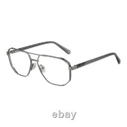 Guess Eyeglasses Frames GU50135 008 Silver Aviator Full-Rim Metal 55mm