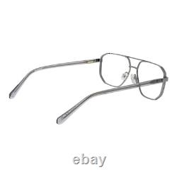 Guess Eyeglasses Frames GU50135 008 Silver Aviator Full-Rim Metal 55mm