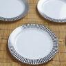 Hard Plastic 7.5 Plates With Rim Party Wedding Catering Disposable Tableware