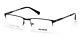 Harley Davidson Hd0759 002 Black Semi Rimless Optical Eyeglasses Frame 56-18-145