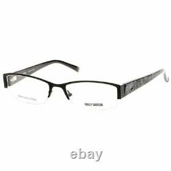 Harley Davidson HD518 001 Black Half Rim Optical Eyeglasses Frame 54-18-135 AB