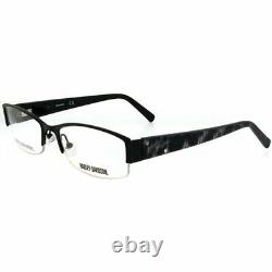 Harley Davidson HD518 001 Black Half Rim Optical Eyeglasses Frame 54-18-135 AB