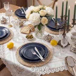 Heavyweight Disposable Plastic Plates With Gold Rim Events Parties Weddings New