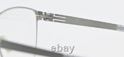 IC! BERLIN Eyeglasses Jana M. Pearl Silk Matte Silver Pilot Square Lightweigh