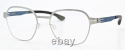 IC! BERLIN Eyeglasses Theda Pearl Silk Matte Square Lightweight Flexible M
