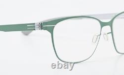 IC! BERLIN Glasses Mila Z. Silver Morning Dew Green Matte Square