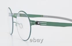 IC! BERLIN Glasses Priscila W. Silver Morning Dew Matt Round Lightweight