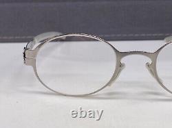 Ic! Berlin Eyeglasses Frames Kids Boys Girls Silver Chrome Oval Chika