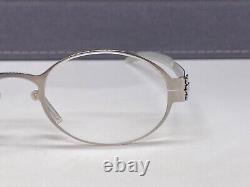 Ic! Berlin Eyeglasses Frames Kids Boys Girls Silver Chrome Oval Chika