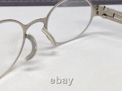 Ic! Berlin Eyeglasses Frames Kids Boys Girls Silver Chrome Oval Chika