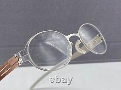 Ic! Berlin Eyeglasses Frames Kids Boys Girls Silver Chrome Oval Chika