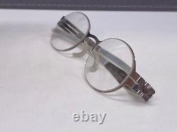 Ic! Berlin Eyeglasses Frames Kids Boys Girls Silver Chrome Oval Chika