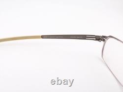 Ic! Berlin Eyeglasses, Frames Only, Jarvis Matte Silver, Metal, Made in Germany