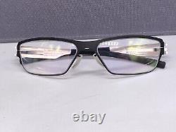 Ic! Berlin Eyeglasses Frames woman Black Silver Metal Uncertainty Principle