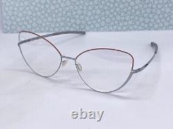 Ic! Berlin Eyeglasses Frames woman Silver Pink Cat Eye Big Bise Sillenpink Metal