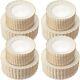 Ivory Plastic Plates With Gold Rim Heavy Duty Disposable Plates Includes Plas