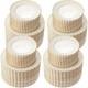 Ivory Plastic Plates With Gold Rim Heavy Duty Disposable Plates For Dessert