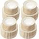 Ivory Plastic Plates With Gold Rim Heavy Duty Disposable Plates For Dessert
