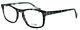 J. F. Rey Jf1369 0010 Black Silver Rectangular Full Rim Eyeglasses 52-19-143