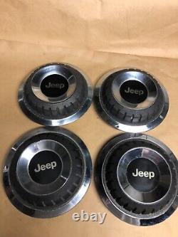 JEEP Cherokee Wagoneer Comanche Wheel Center Cap Hubcap Set Of 4 OEM