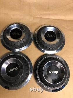 JEEP Cherokee Wagoneer Comanche Wheel Center Cap Hubcap Set Of 4 OEM