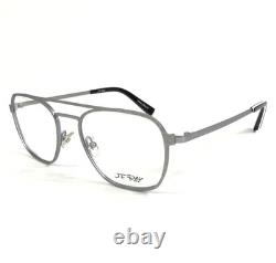 JF Rey Eyeglasses Frames JF2692 1313 Shiny Silver Aviator Full Rim 51-19-135