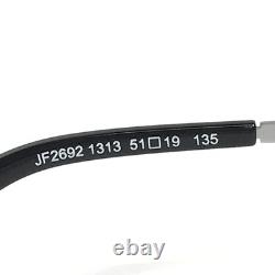 JF Rey Eyeglasses Frames JF2692 1313 Shiny Silver Aviator Full Rim 51-19-135