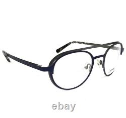 JF Rey Eyeglasses Frames JF2769 2205 Blue Gun Gunmetal Semi Rimmed 47-22-147