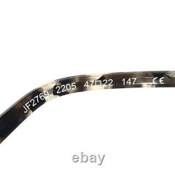 JF Rey Eyeglasses Frames JF2769 2205 Blue Gun Gunmetal Semi Rimmed 47-22-147