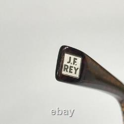 JF Rey Eyeglasses Frames JF2800 1515 Brushed Silver Aviator Full Rim 46-24-142