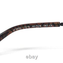 JF Rey Eyeglasses Frames JF2800 1515 Brushed Silver Aviator Full Rim 46-24-142