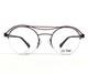 Jf Rey Eyeglasses Frames Jf2858 0000 Black Red Silver Round Half Rim 47-20-143