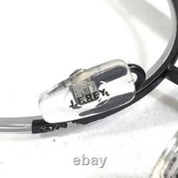JF Rey Eyeglasses Frames JF2858 0000 Black Red Silver Round Half Rim 47-20-143
