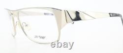 JF Rey Glasses JF2319 1111 58-18 136 Silver Chrome Metal Look Rectangle Square