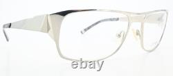 JF Rey Glasses JF2319 1111 58-18 136 Silver Chrome Metal Look Rectangle Square