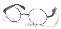 John Lennon JL-1137-3 Round Glasses Frame Matte Silver/Gray Demi Made in Japan