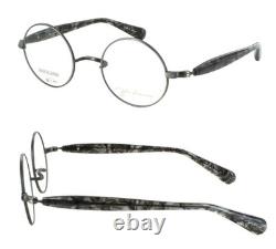 John Lennon JL-1137-3 Round Glasses Frame Matte Silver/Gray Demi Made in Japan