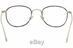 John Varvatos Eyeglasses V370 V/370 Blue/Silver Full Rim Optical Frame 52mm