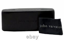 John Varvatos VJV425 Eyeglasses Frame Men's Blue Horn Full Rim Rectangular 55mm